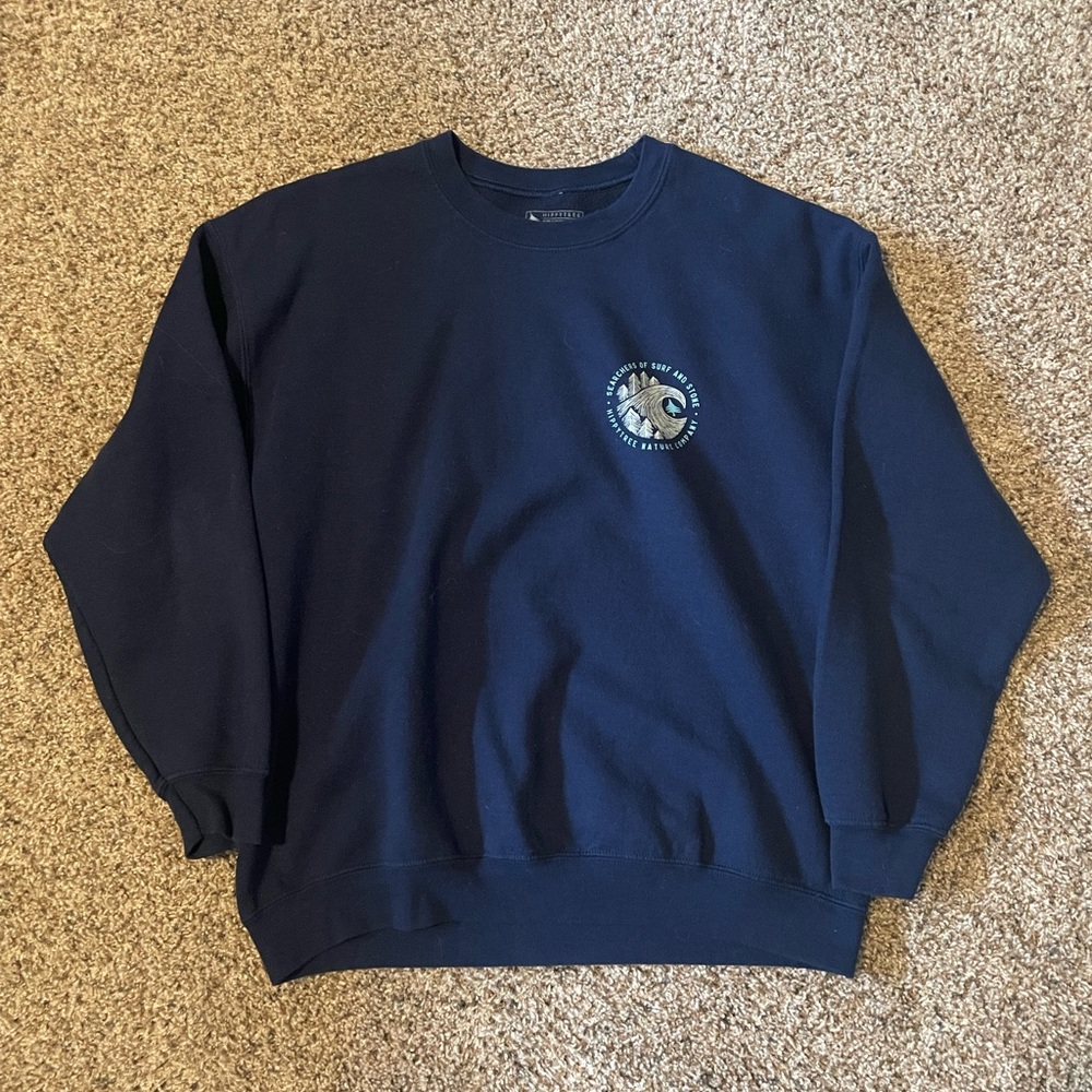 Navy Blue Graphic Crewn